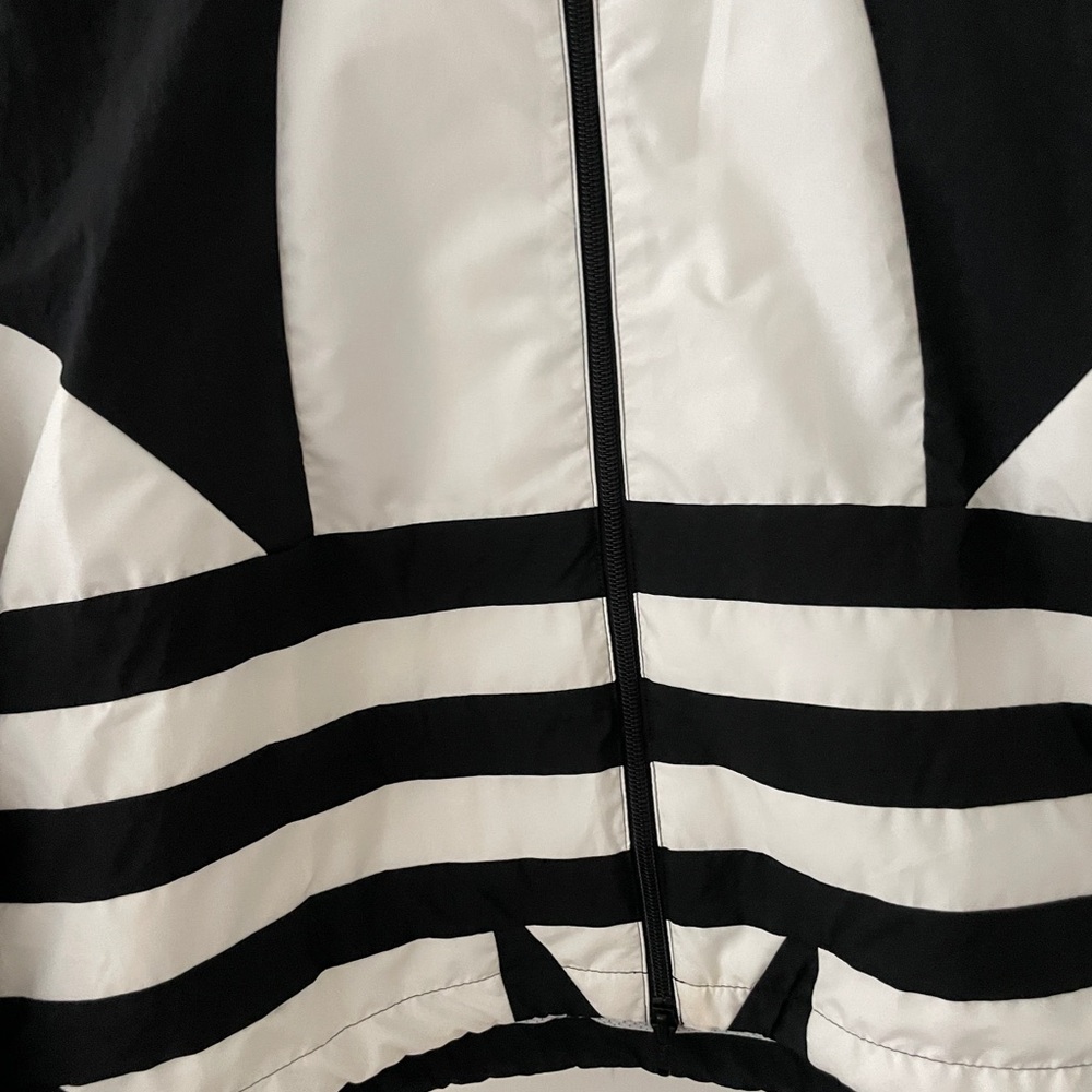 Adidas Black and White Track Zip-Up Jacket - Picture 3 of 9